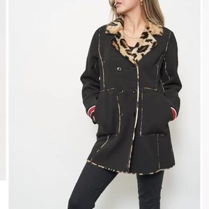 BNWT Furious Fur: Reversible faux leopard jacket